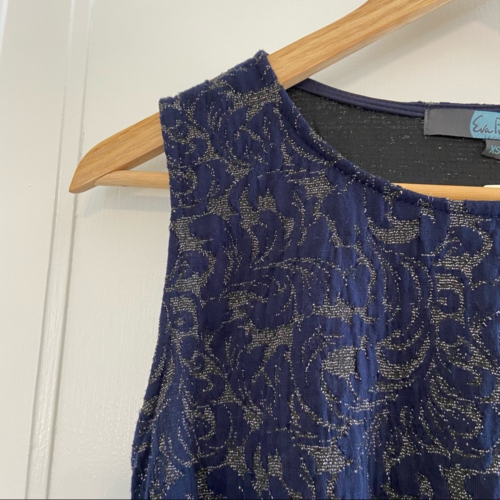 Eva Franco (Anthropologie) Shine Jacquard peplum - Picture 4 of 6